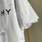 Givenchy Archetype oversized t-shirt with destroyed effect white