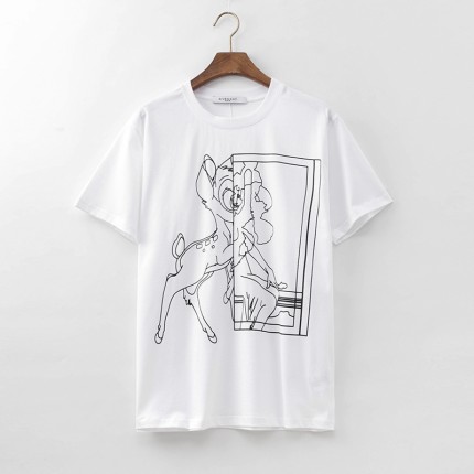 Givenchy Bambi Printed Oversized T shirt White