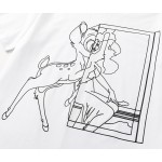 Givenchy Bambi Printed Oversized T shirt White