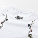 Givenchy Bird Printed Masculine T shirt White