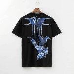 Givenchy Blue Birds Crane Printed Oversized T shirt