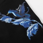 Givenchy Blue Birds Crane Printed Oversized T shirt