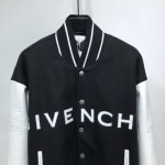 Givenchy contrasting-sleeves bomber jacket black