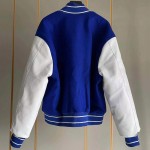 Givenchy contrasting-sleeves bomber jacket blue