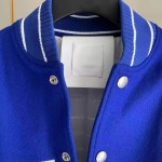 Givenchy contrasting-sleeves bomber jacket blue