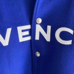 Givenchy contrasting-sleeves bomber jacket blue