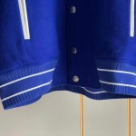 Givenchy contrasting-sleeves bomber jacket blue