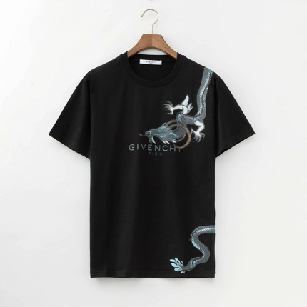 Givenchy Dragon Totem Printed Oversized T shirt Black