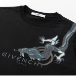 Givenchy Dragon Totem Printed Oversized T shirt Black