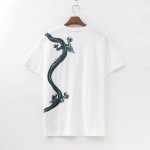 Givenchy Dragon Totem Printed Oversized T shirt White