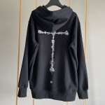 Givenchy Oversized hoodie with metallic embroideries Black