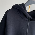 Givenchy Oversized hoodie with metallic embroideries Black