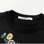 Givenchy Flowers Logo Oversized T shirt Black