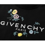 Givenchy Flowers Logo Oversized T shirt Black