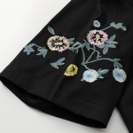 Givenchy Flowers Logo Oversized T shirt Black