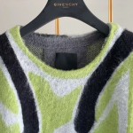 Givenchy Graffiti Pattern Knit Jumper Green