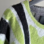 Givenchy Graffiti Pattern Knit Jumper Green