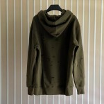 Givenchy hoodie in fleece with destroyed effect Green