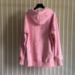 Givenchy hoodie in fleece with destroyed effect Pink