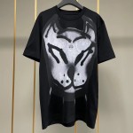 Givenchy Oversized t-shirt with tag effect dog print Black