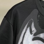 Givenchy Oversized t-shirt with tag effect dog print Black