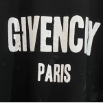 Givenchy Paris Destroyed Oversized T shirt Black