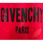 Givenchy Paris Destroyed Oversized T shirt Red