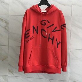 Givenchy Refracted embroidered hoodie Red