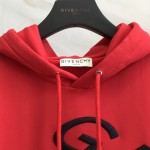 Givenchy Refracted embroidered hoodie Red