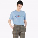 Givenchy Signature T shirt Blue