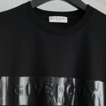 Givenchy T shirt with Latex Band Black / Black