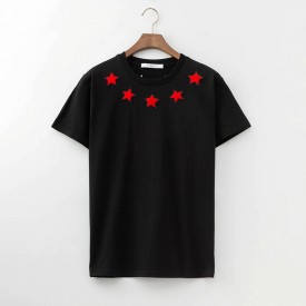 Givenchy vintage stars around t shirt black wiht red