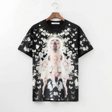 Givenchy Virgin Printed T shirt Black