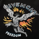 Givenchy Flame Wings Jesus Oversized T shirt Black