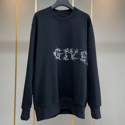 GIVENCHY barbed wire sweatshirt Black