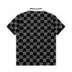 Gucci GG and stars stretch cotton polo Black