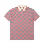 Gucci GG and stars stretch cotton polo Pink