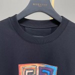 Givenchy Slim Fit Sweatshirt in Jersey with 4G Sun Print Black