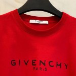 Givenchy Blurred Givenchy Paris Oversized T shirt Red