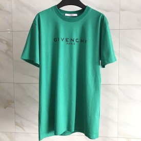 Givenchy Blurred Givenchy Paris Oversized T shirt Green