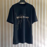 Givenchy Boxy fit t-shirt in cotton with reflective artwork Black