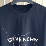 Givenchy Boxy fit t-shirt in cotton with reflective artwork Black