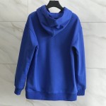 Givenchy Label Printed Hoodie Blue