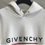 Givenchy Label Printed Hoodie White