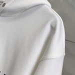 Givenchy Label Printed Hoodie White