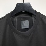 T-shirt in GIVENCHY College embroidered jersey Black