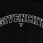 T-shirt in GIVENCHY College embroidered jersey Black