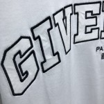 T-shirt in GIVENCHY College embroidered jersey White