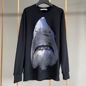 Givenchy Shark Printed Sweatshirt Black