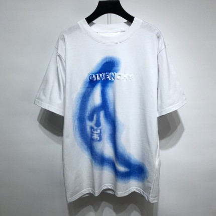 Givenchy 4g T-Shirt With Tag Effect Moon Print White